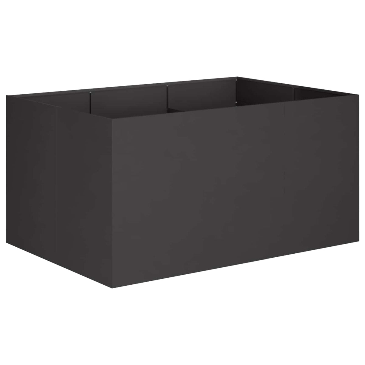 Vidaxl plantenbak zwart 120 x 80 x 60 cm koudgewalst staal