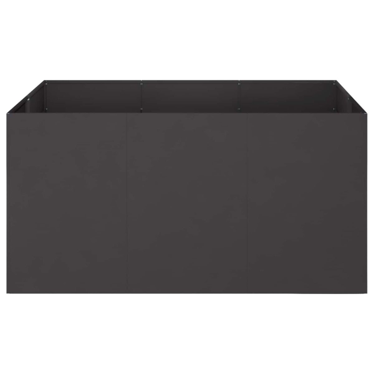 Vidaxl plantenbak zwart 120 x 80 x 60 cm koudgewalst staal