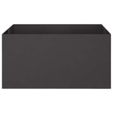Vidaxl plantenbak zwart 120 x 80 x 60 cm koudgewalst staal