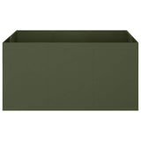 Vidaxl plantenbak olijfgroen 120 x 80 x 60 cm koudgewalst staal