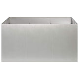 Vidaxl plantenbak zilver 120 x 80 x 60 cm roestvrij staal