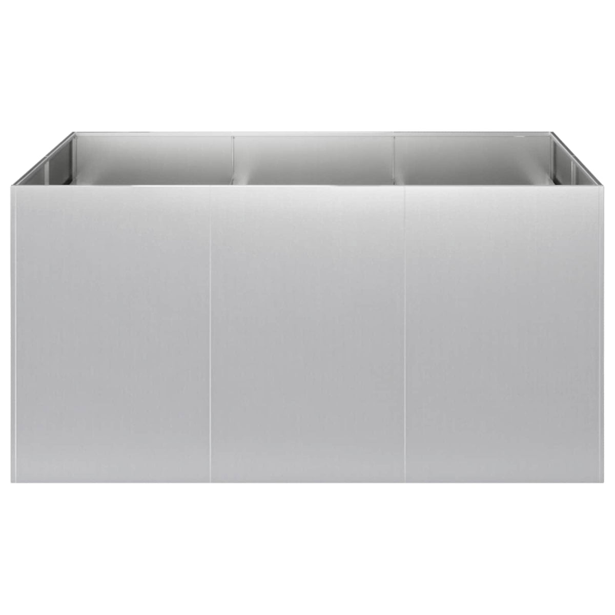 Vidaxl plantenbak zilver 120 x 80 x 60 cm gegalvaniseerd staal