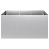Vidaxl plantenbak zilver 120 x 80 x 60 cm gegalvaniseerd staal