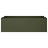 Vidaxl plantenbak olijfgroen 200 x 80 x 60 cm koudgewalst staal