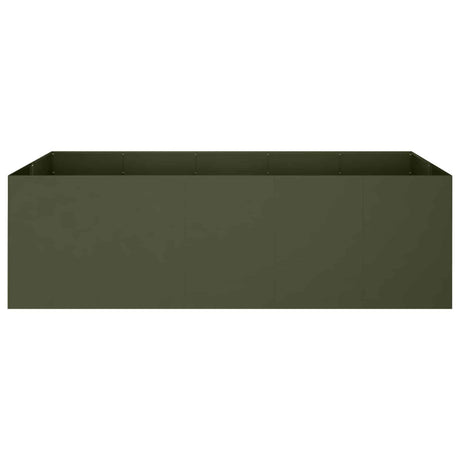 Vidaxl plantenbak olijfgroen 200 x 80 x 60 cm koudgewalst staal