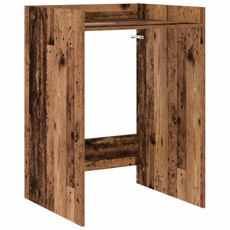 Vidaxl wasmachinekast oudhout 67,5 x 62 x 97 cm bewerkt hout