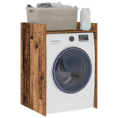 Vidaxl wasmachinekast oudhout 67,5 x 62 x 97 cm bewerkt hout