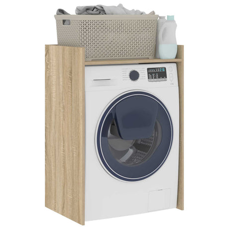 Vidaxl wasmachinekast met opslag sonoma 67,5 x 48 x 97 cm bewerkt hout