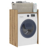 Vidaxl wasmachinekast artisanaal eiken 67,5 x 48 x 97 cm bewerkt hout