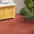 Vidaxl stapsteen 6 st rood 40,5 x 40,5 x 2 cm rubber
