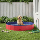 Vidaxl honden zwembad ø200 x 30 cm dik pvc rood