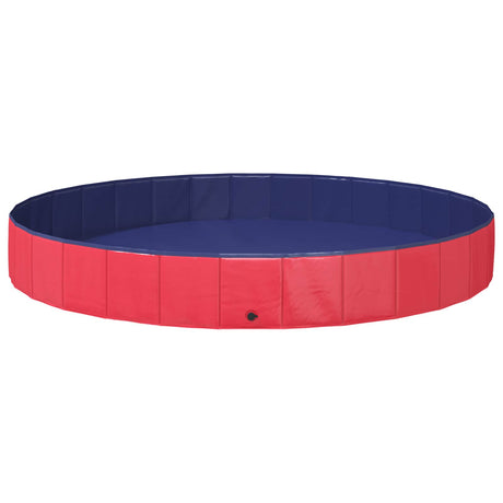 Vidaxl honden zwembad ø300 x 38 cm dik pvc rood