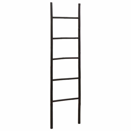Vidaxl deken ladder zwart 40 x 150 cm bamboe
