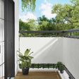 Vidaxl balkon scherm 100 x 600 cm oxford stof rechthoekig wit