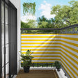 Vidaxl balkon scherm 110 x 800 cm oxford stof rechthoekig geel en wit