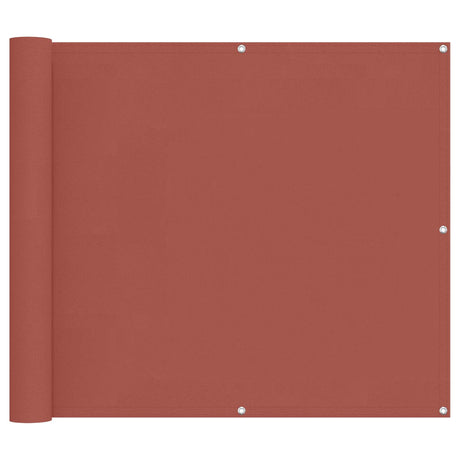Vidaxl balkon scherm 100 x 500 cm oxford stof rechthoekig terracotta