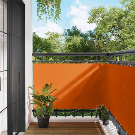 Vidaxl balkon scherm 100 x 800 cm oxford stof rechthoekig oranje