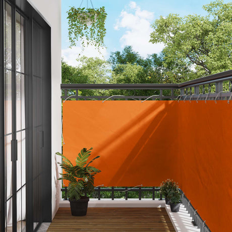 Vidaxl balkon scherm 110 x 800 cm oxford stof rechthoekig oranje
