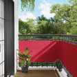 Vidaxl balkon scherm 75 x 1000 cm oxford stof rechthoekig bordeauxrood