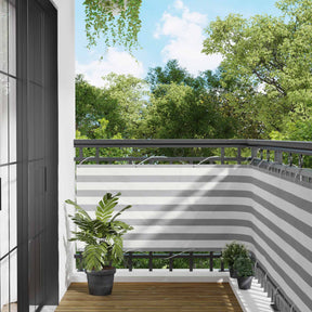 Vidaxl balkon scherm 75 x 300 cm pu gecoat oxford alu rechthoekig