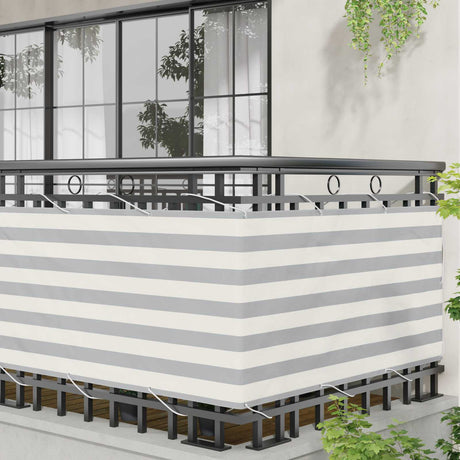 Vidaxl balkon scherm rechthoekig 75 x 500 cm oxford stof