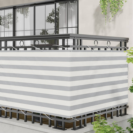 Vidaxl balkon scherm 100 x 300 cm oxford stof rechthoekig