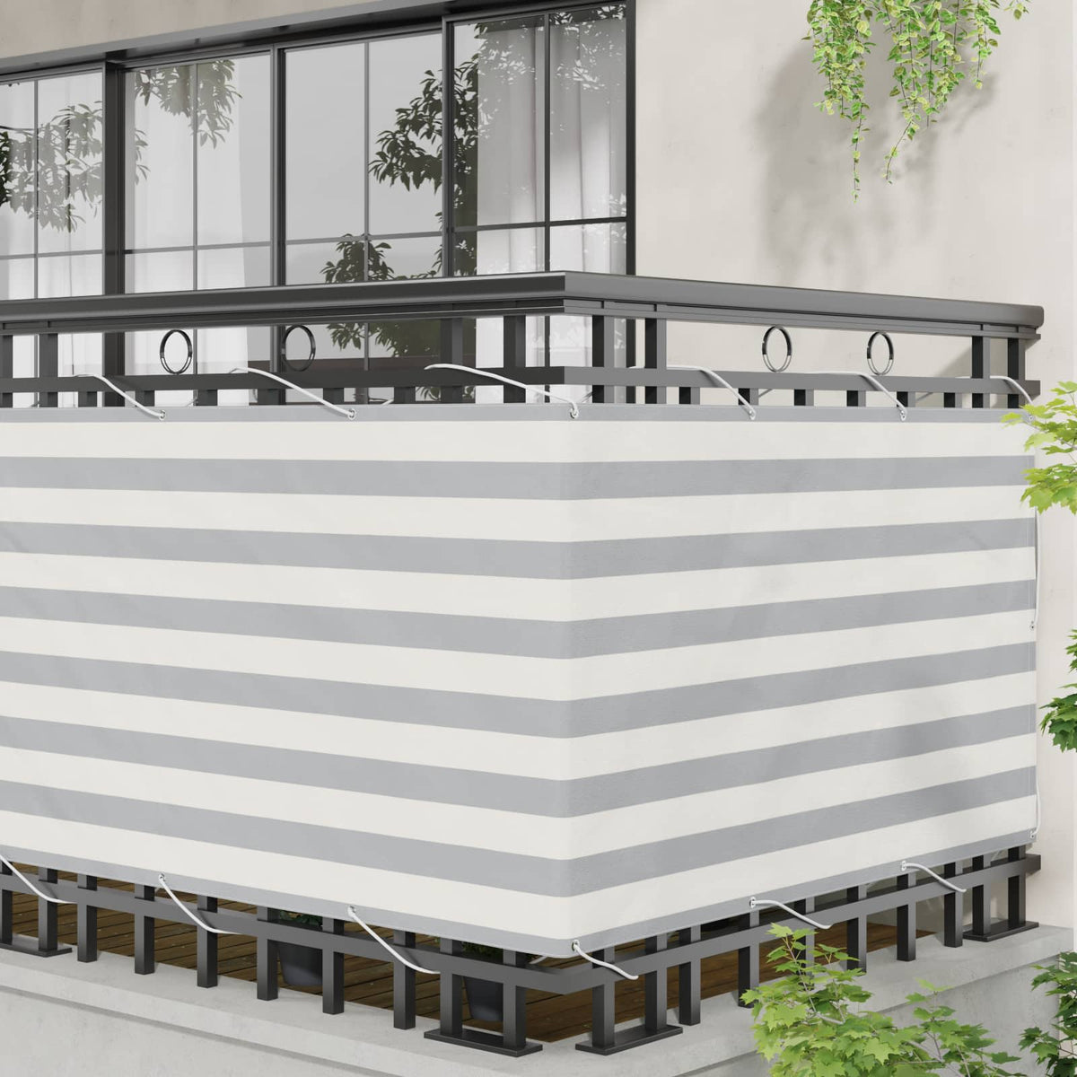 Vidaxl balkon scherm 100 x 800 cm oxford stof rechthoekig