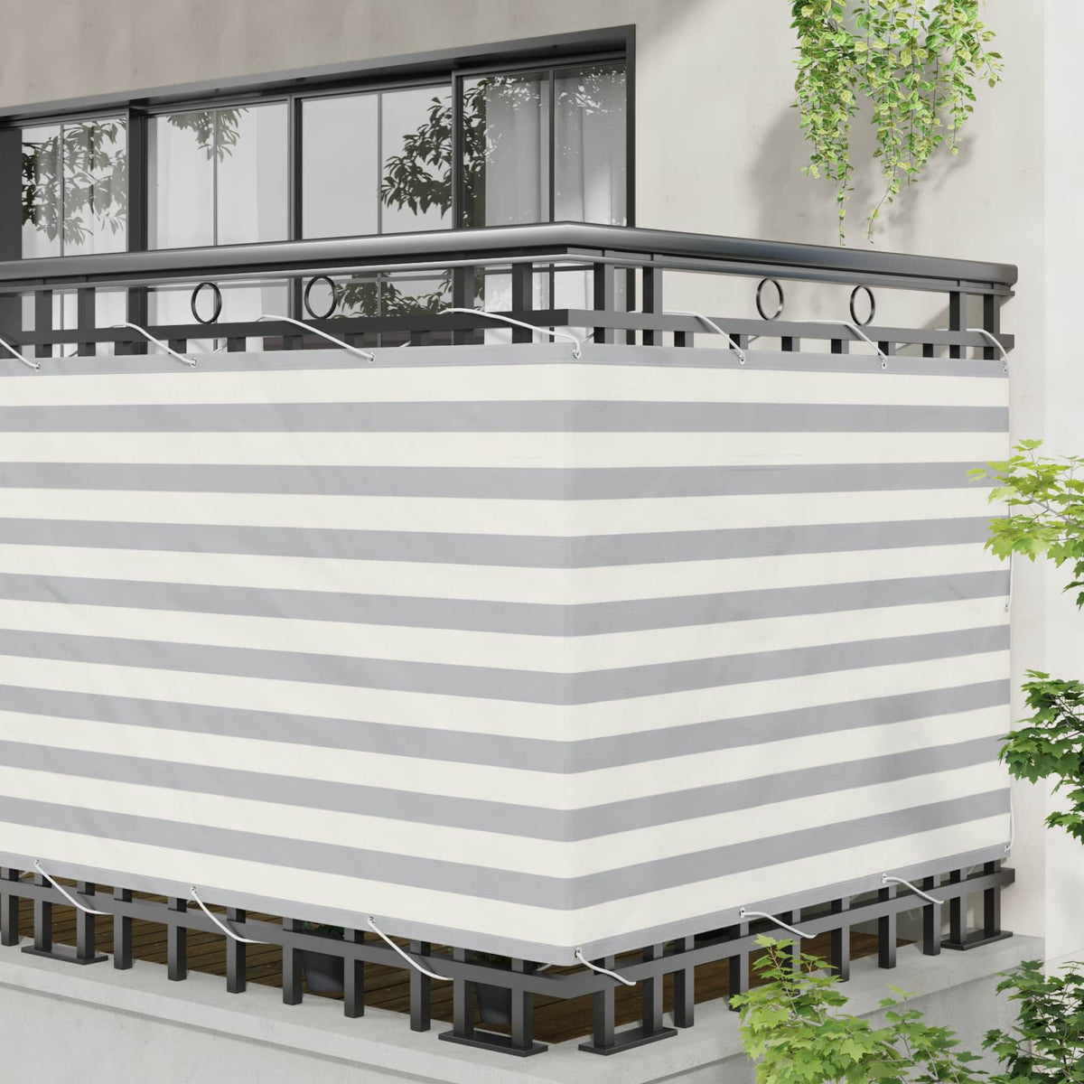 Vidaxl balkon scherm rechthoekig 110 x 800 cm oxford stof