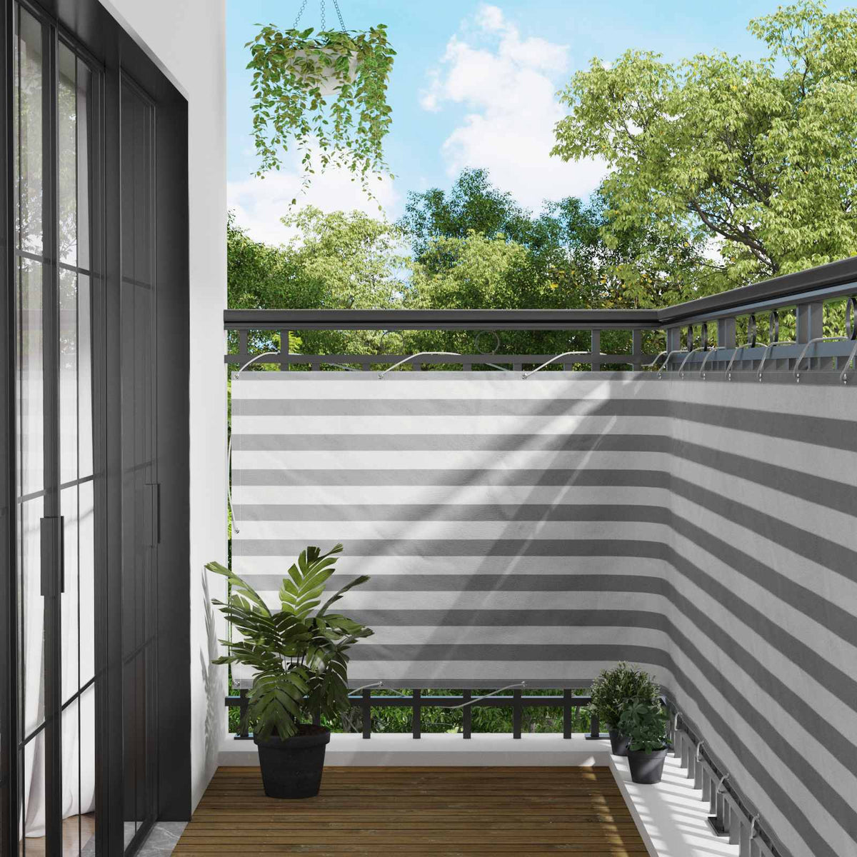 Vidaxl balkon scherm 120 x 600 cm oxford stof rechthoekig