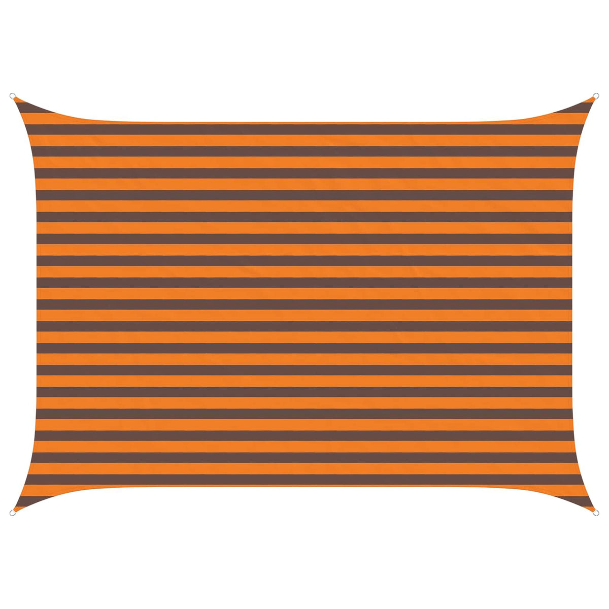 Vidaxl zonneschaduwzeil oranje en bruin 2,5 x 3,5 m