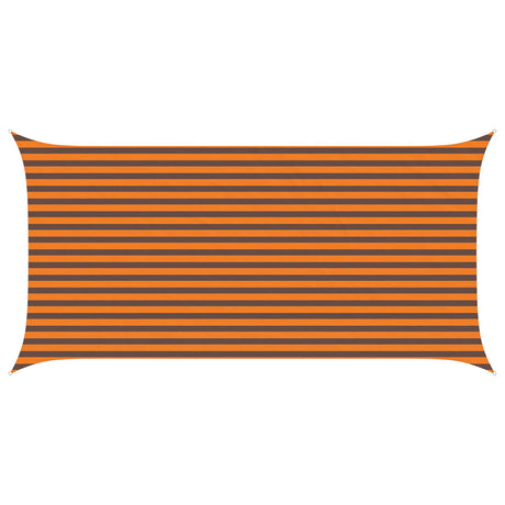 Vidaxl zonneschaduwzeil oranje en bruin 2,5 x 5 m