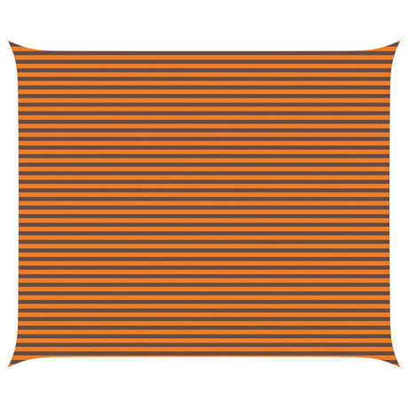 Vidaxl zonneschaduwzeil oranje en bruin 5 x 6 m 100% polyester oxford