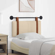 Vidaxl hangend hoofdbord crème antiek pu
