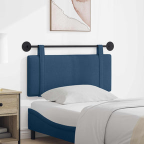 Vidaxl hangend hoofdbord blauw stof