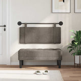 Vidaxl hangend hoofdbord grijs antiek pu