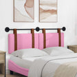 Vidaxl hangend hoofdbord roze antiek pu