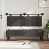 Vidaxl hangend hoofdbord zwart antiek pu