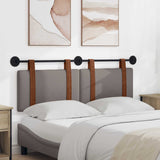 Vidaxl hangend hoofdbord taupe antiek pu