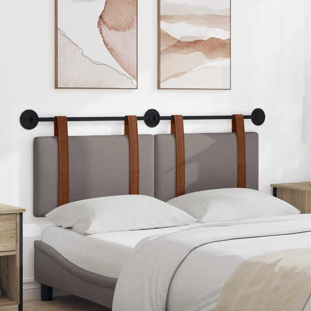 Vidaxl hangend hoofdbord taupe antiek pu