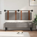 Vidaxl hangend hoofdbord taupe antiek pu