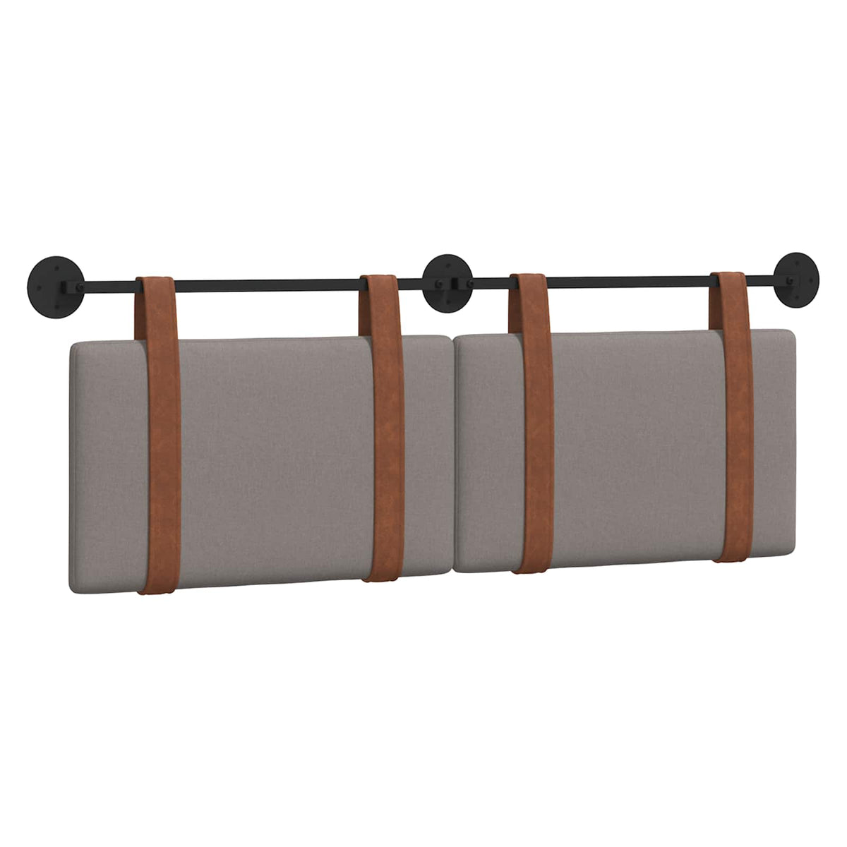 Vidaxl hangend hoofdbord taupe antiek pu
