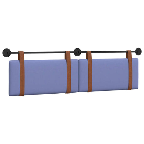Vidaxl hangend hoofdbord jeans blauw antiek pu