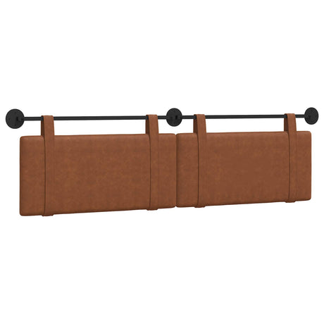 Vidaxl hangend hoofdbord bruin antiek pu