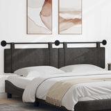 Vidaxl hangend hoofdbord zwart antiek pu
