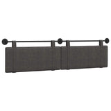 Vidaxl hangend hoofdbord zwart antiek pu