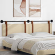 Vidaxl hangend hoofdbord crème antiek pu