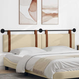 Vidaxl hangend hoofdbord crème antiek pu