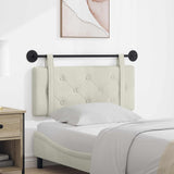 Vidaxl hangend hoofdbord crème fluweel