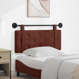 Vidaxl hangend hoofdbord glanzend bruin antiek pu