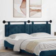 Vidaxl hangend hoofdbord blauw fluweel